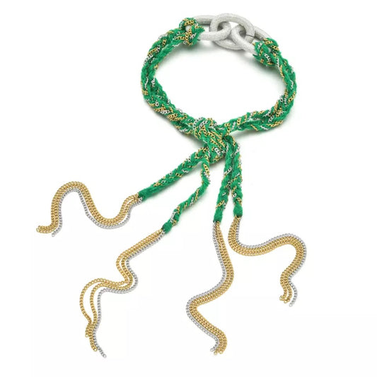 Chain Tassel Wrap Bracelet