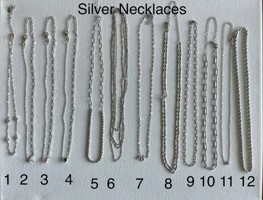 Silver Necklaces