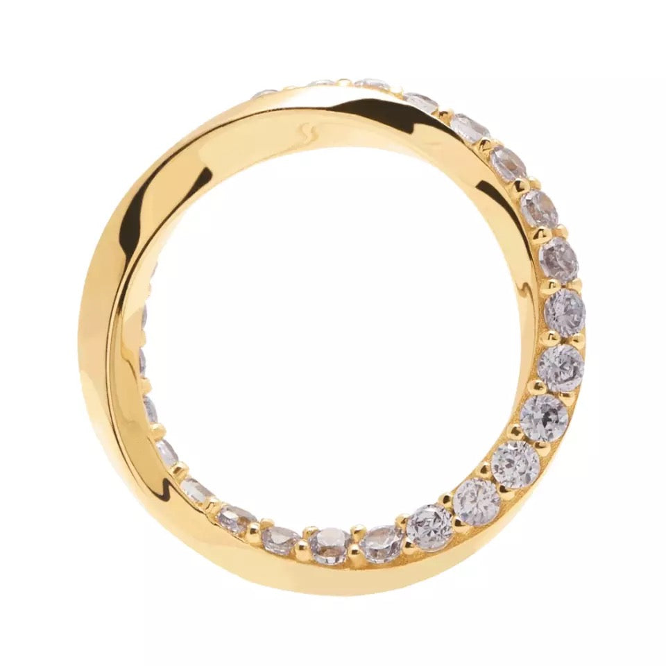 Twist CZ Ring