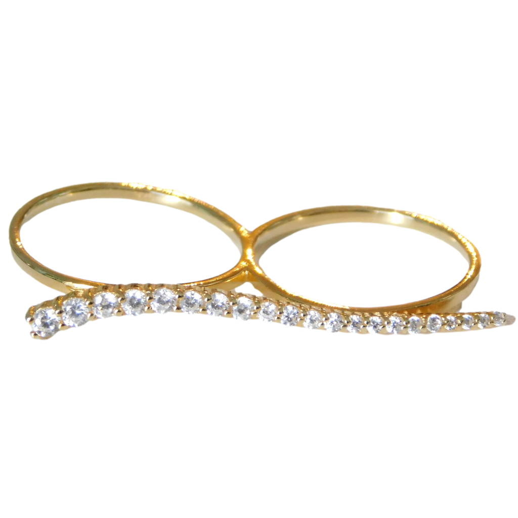 Two-Finger Wave Ring