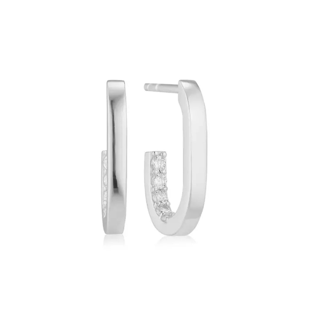 Inner Pave Rectangle Hoops