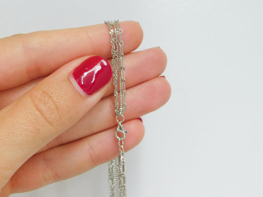 4 in 1 Silver Necklace
