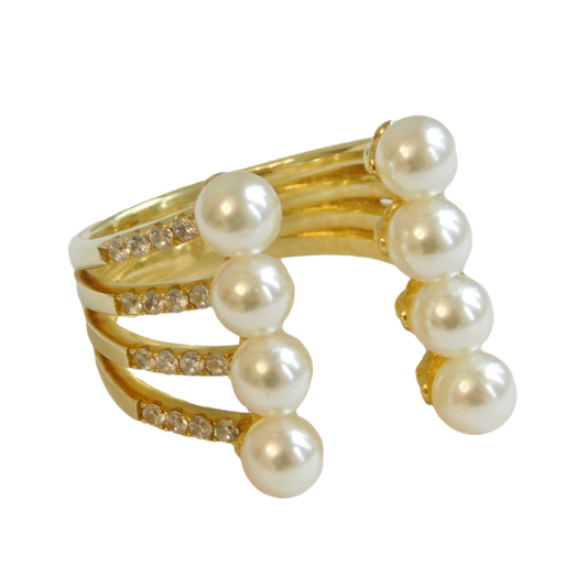 Open Pearl Fancy Ring