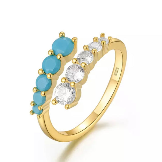 Gemstone Twist Ring