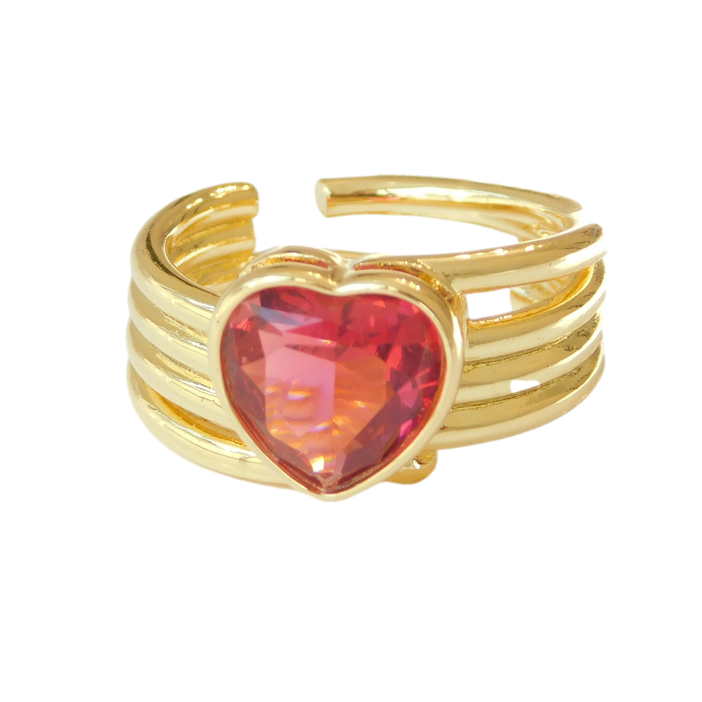 Spiral Heart Rings