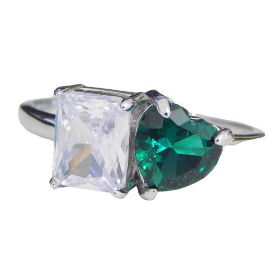 Two Stone Gem Ring