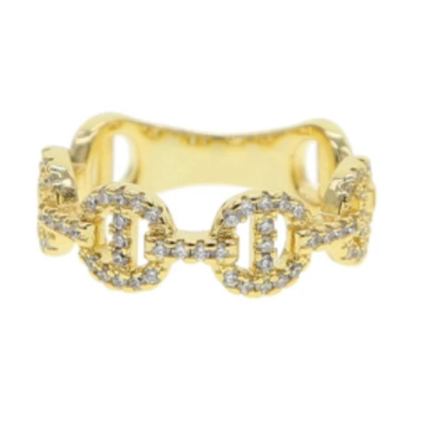 Chain Pave Ring
