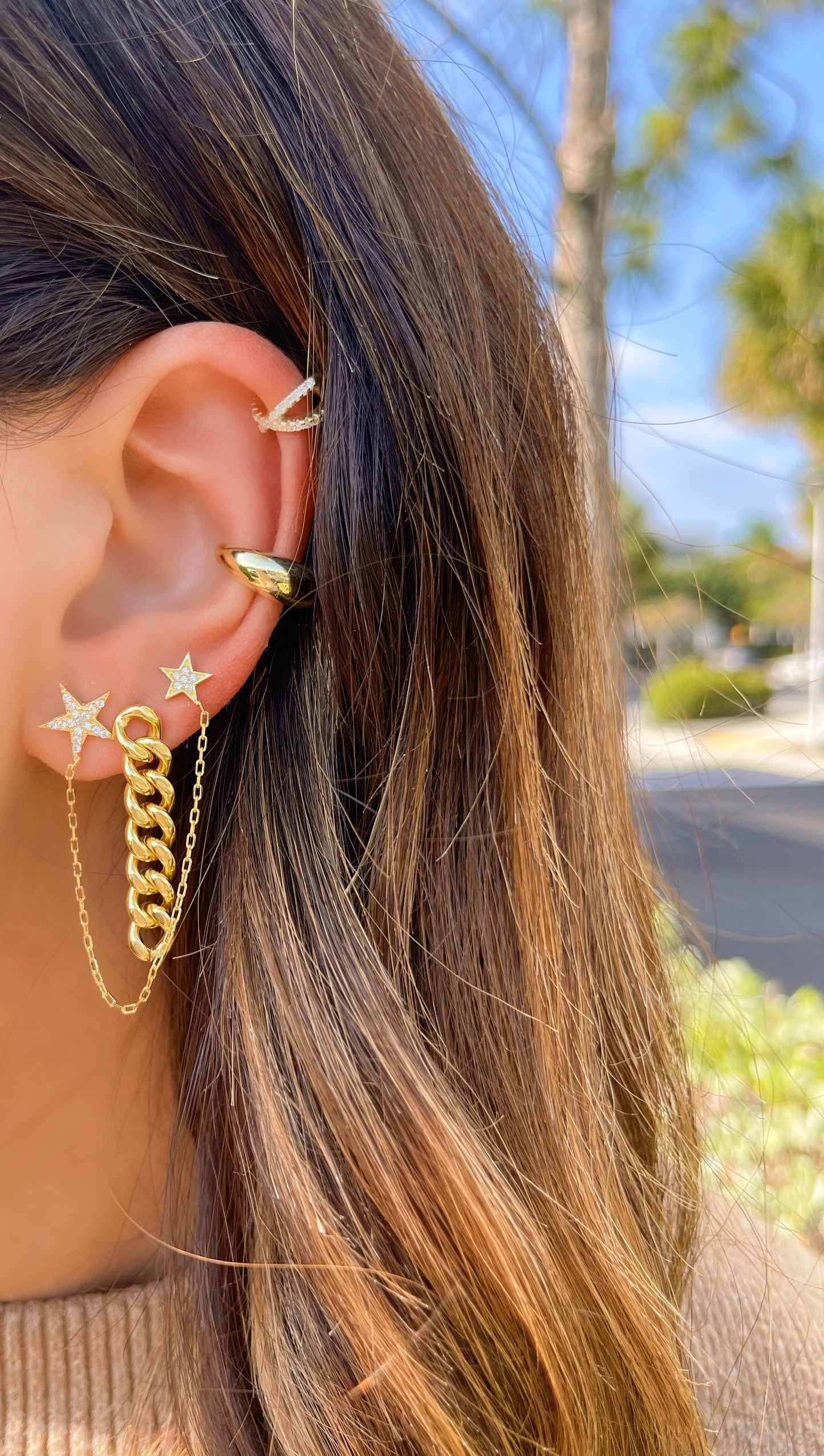 Double Star Earring